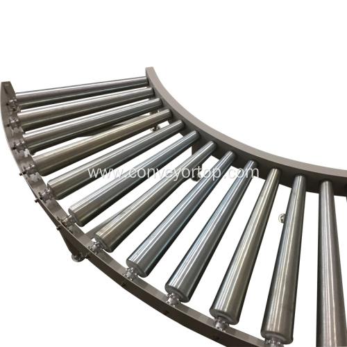 Custom Low Cost Professional Curved Roller Conveyor